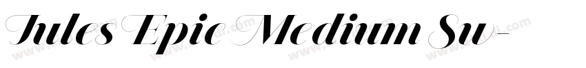 Jules Epic Medium Sw字体转换